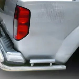 Задній захист AK003-Special (нерж) для Nissan Navara 2006–2015