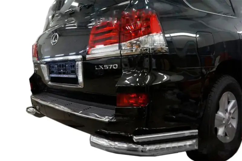 Задні подвійні куточки (нерж) для Lexus LX570/450d 2008–2022