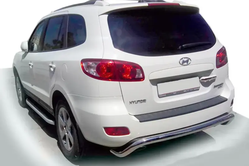 Задня дуга AK007 (нерж.) для Hyundai Santa Fe 2 2006–2012