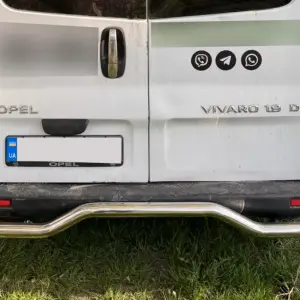 Задній захист AK006 (нерж) для Opel Vivaro 2001–2015