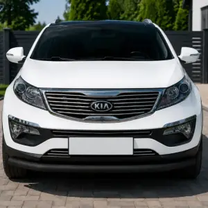 Передній захист ST008 Black (нерж) для KIA Sportage 2010–2015