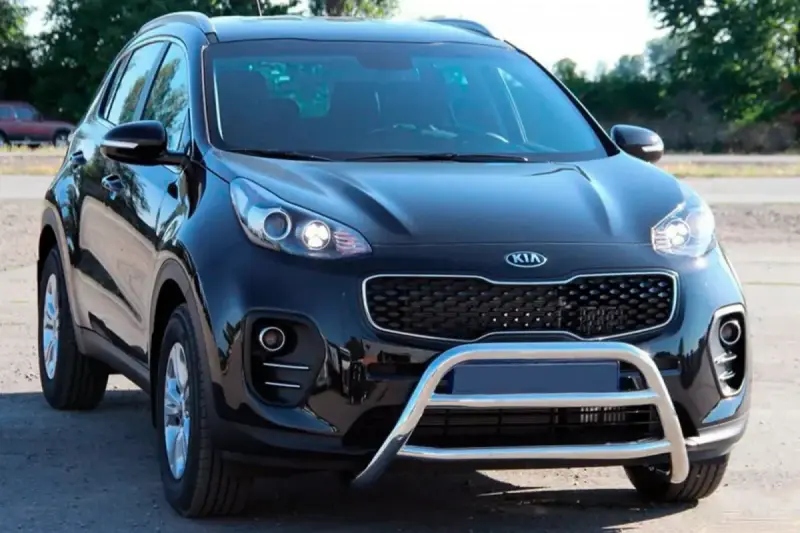 Кенгурятник WT023 (нерж) для KIA Sportage 2015–2021