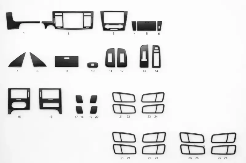 Накладки в салон (kit-1) для Chevrolet Epica 2006–2014