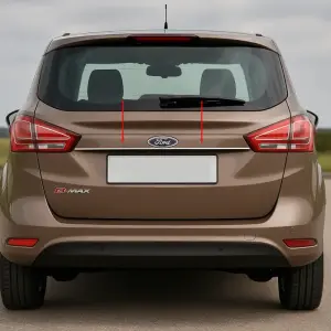 Хром планка над номером (нерж.) для Ford B-Max 2012–2017