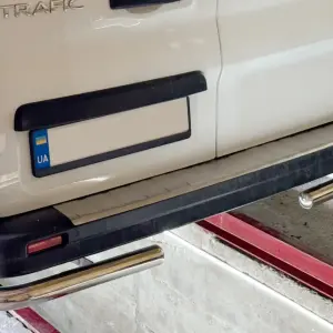 Задні куточки (2 шт, нерж) для Opel Vivaro 2015–2019