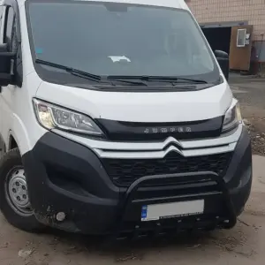 Передня дуга WT003 Black (нерж.) для Fiat Ducato 2006–2025