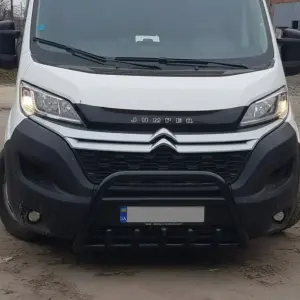 Передня дуга WT003 Black (нерж.) для Opel Movano 2021–