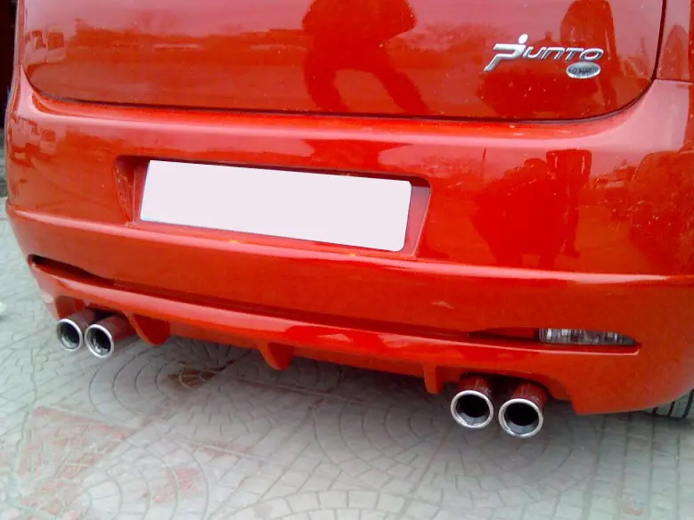 Задній бампер (накладка, під фарбування) для Fiat Punto Grande/EVO 2006–2018