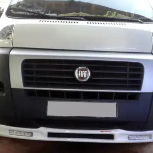 Передня накладка 2006-2013 (вузька з LED, під фарбування) для Fiat Ducato 2006–2025