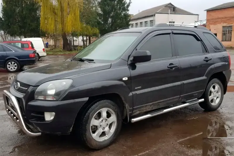 Бічні труби (2 шт., Нерж.) для KIA Sportage 2004–2010