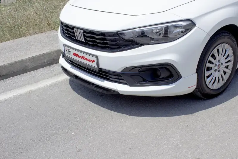 Передня накладка на бампер (2021+, під фарбування) для Fiat Tipo 2016–