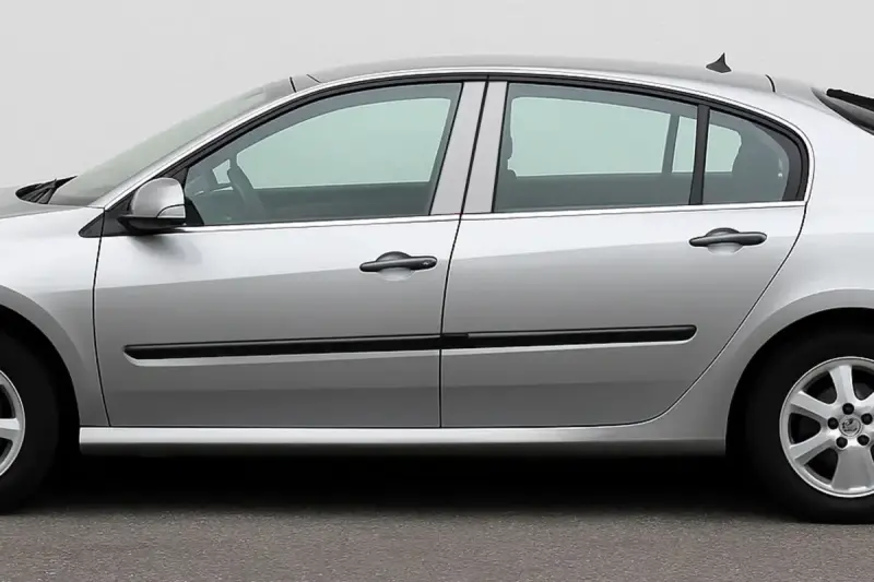 Молдинг дверних стійок (4 шт, нерж.) для Renault Laguna 2007–2015