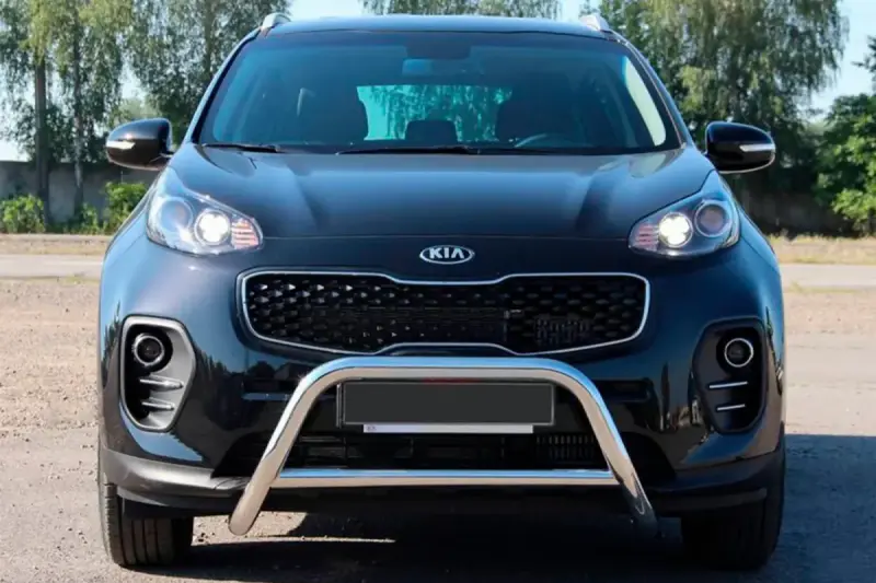 Кенгурятник WT006 (нерж) для KIA Sportage 2015–2021