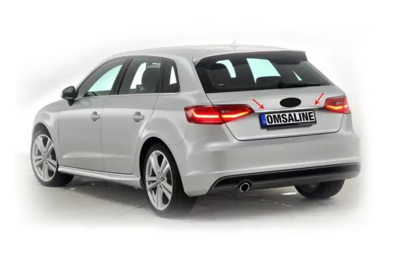 Планка над номером HB (нерж) для Audi A3 2012–2020