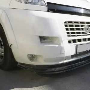 Передня накладка 2006-2013 (LIP, чорна) для Fiat Ducato 2006–2025