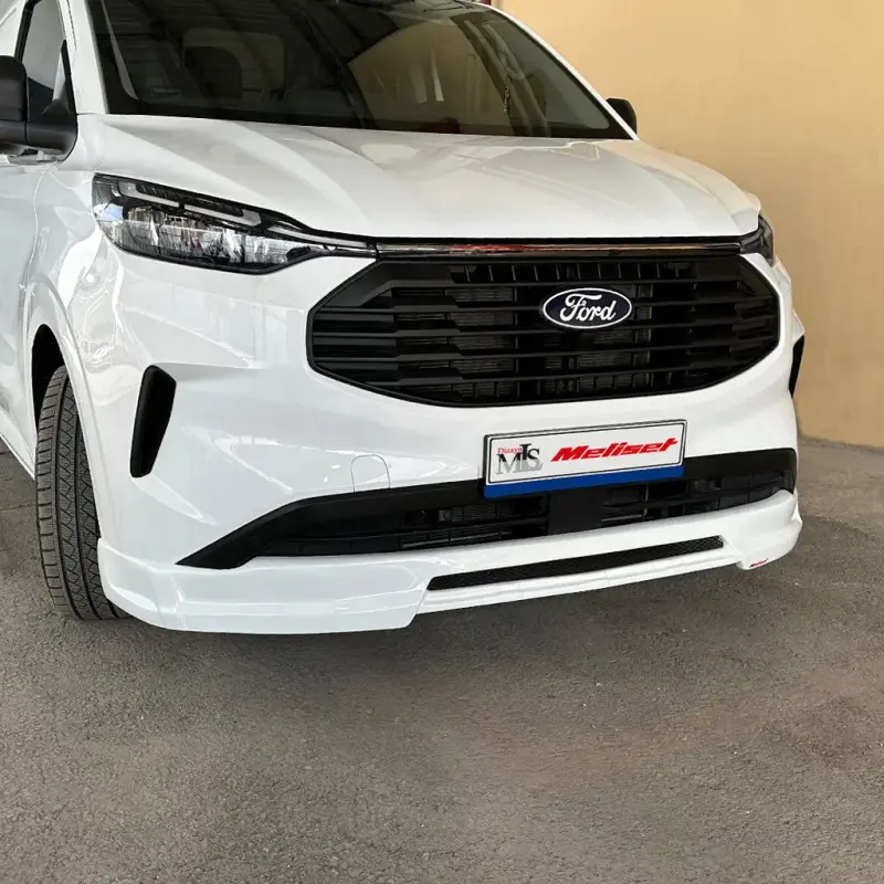 Накладка на передній бампер (під фарбування) для Ford Custom 2023–