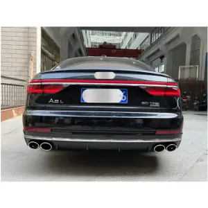 Задній дифузор з насадками S-Style (2018-2021) для Audi A8 2018–