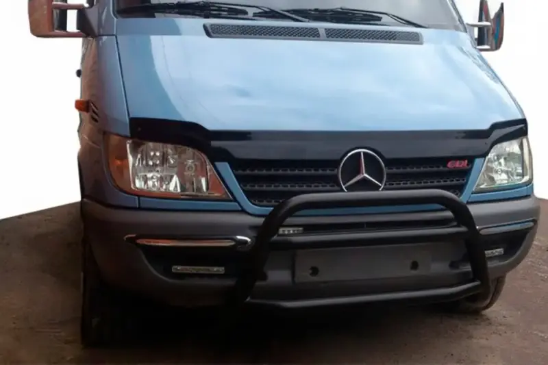 Кенгурятник WT022 Black (нерж.) для Mercedes-Benz Sprinter W901/902/903/904/905 1995–2006