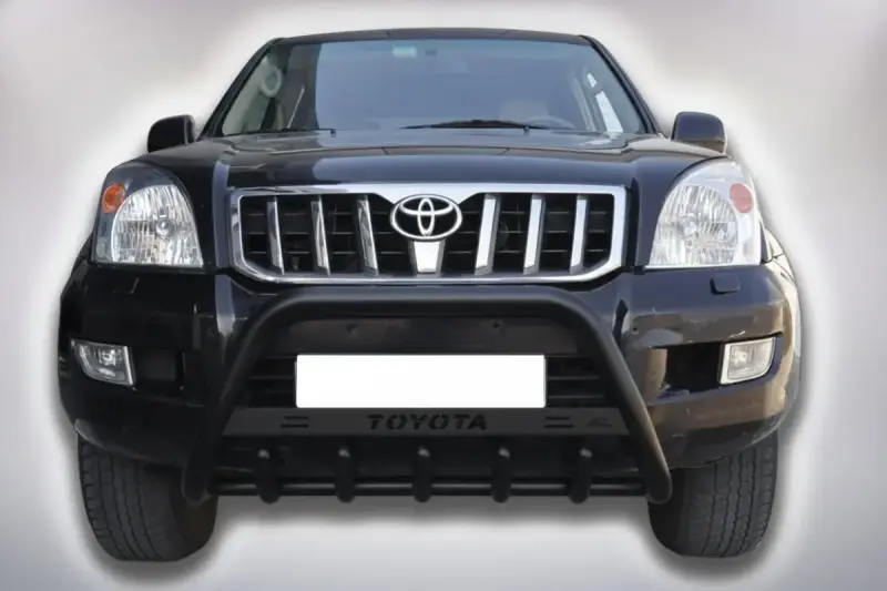 Кенгурятник WT004 Black (нерж) для Toyota Land Cruiser Prado 120 2002–2009