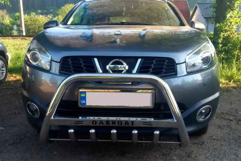 Кенгурятник WT004 (нерж) для Nissan Qashqai 2010–2014