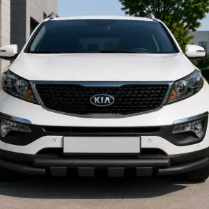 Передній захист ST009-15 Black (2013-2015, нерж.) для KIA Sorento II XM 2009–2014