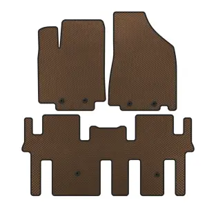 Килимки EVA (2 ряди, Коричневий) для Nissan Pathfinder R52 2012–2021