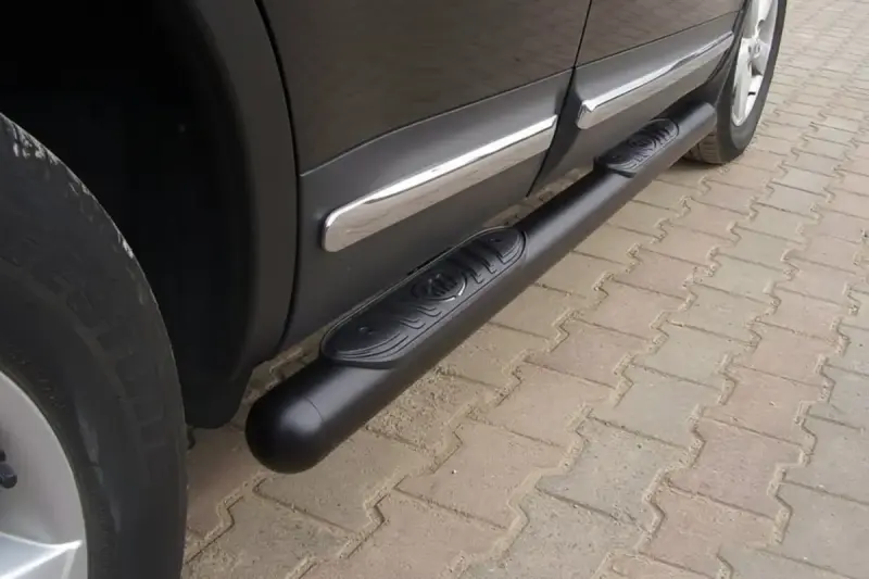 Бічні труби Black (2 шт., нерж.) для Nissan Qashqai 2010–2014