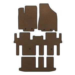 Килимки EVA (3 ряди, Коричневий) для Nissan Pathfinder R52 2012–2021