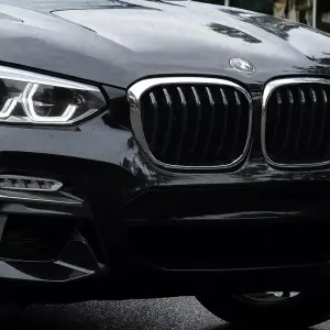 Ніздрі 1 Bar (2018-2021, чорний глянець з хром окантовкою) для BMW X3 G01 2018–