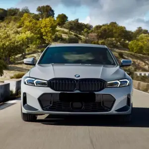 Ніздрі 1 Bar (2022+, чорний глянцевий) для BMW 3 серія G20/G21 2018–