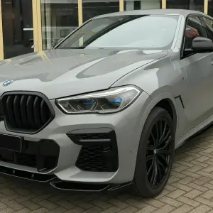Ніздрі 1 Bar (2019-2022, чорний матовий) для BMW X6 G06 2019–2027