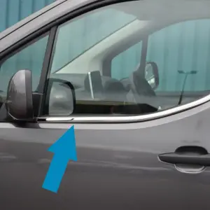 Окантовка вікон Omsa Line (2 шт, нерж.) для Opel Combo 2019–