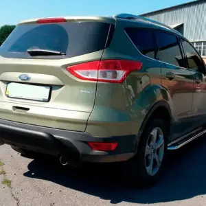 Задня дуга AK007 Black (нерж) для Ford Kuga/Escape 2013–2019