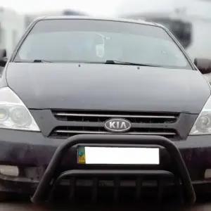 Передня дуга WT002 Black (2006-2013, нерж.) для KIA Carnival 2002–2013