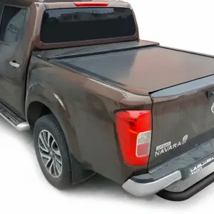 Задній захист AK005 Black (нерж) для Nissan Navara/NP300 2016–