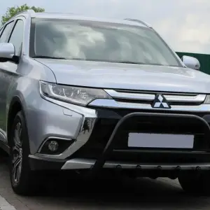 Кенгурятник WT003 Black (нерж.) для Mitsubishi Outlander 2012–2021