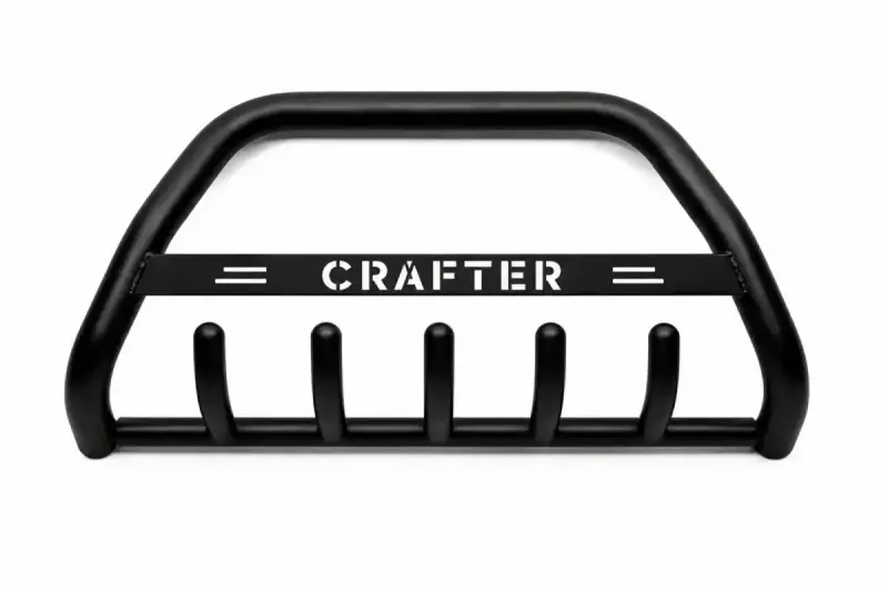 Кенгурятник WT004 Black (нерж) для Volkswagen Crafter 2006–2016