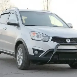 Кенгурятник WT003 Black (нерж.) для SsangYong Korando 2010–2019
