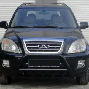 Кенгурятник WT003 Black (нерж) для Chery Tiggo 1 2005–2016