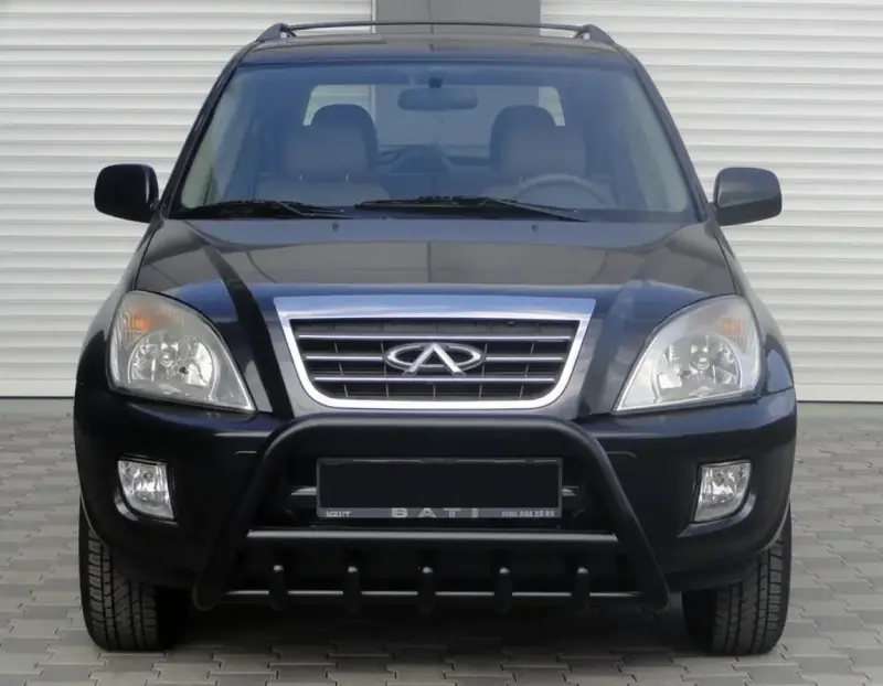 Кенгурятник WT003 Black (нерж) для Chery Tiggo 1 2005–2016