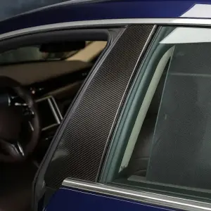 Накладки на дверні стійки (2013-2017, Карбон) для Maserati Quattroporte 2013–2023