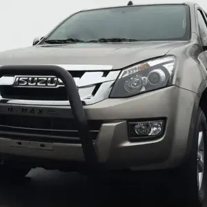 Передній захист QT008 Black (нерж.) для Isuzu D-Max 2011–2019