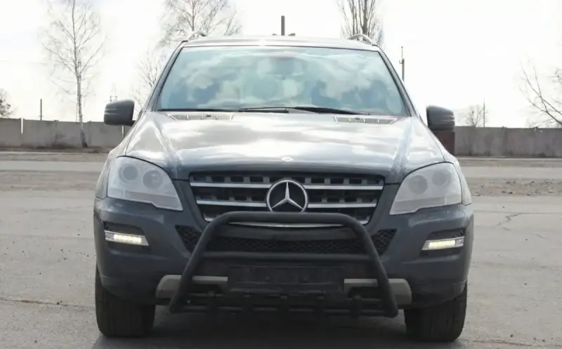Кенгурятник WT003 Black (нерж.) для Mercedes-Benz ML W164 2005–2011