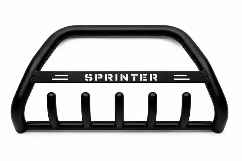 Кенгурятник WT004 Black (нерж) для Mercedes-Benz Sprinter W907/W910 2018–