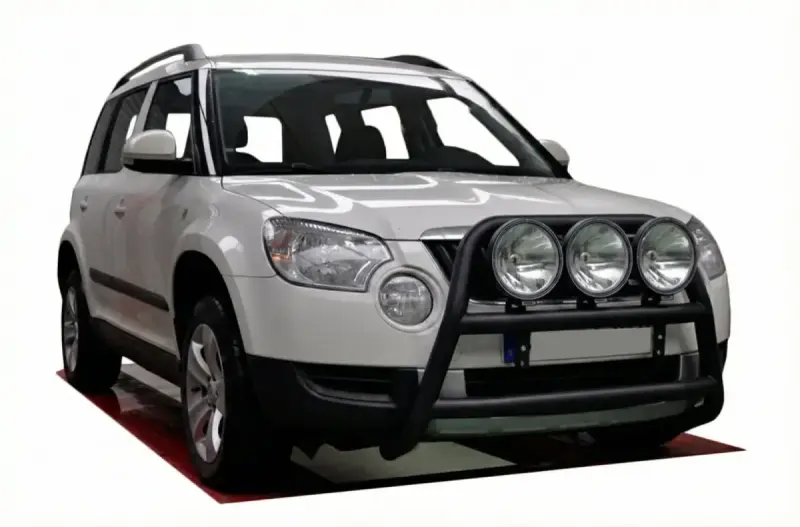 Кенгурятник WT018 Black (нерж.) для Skoda Yeti 2009–2017