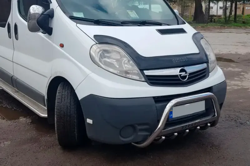 Кенгурятник WT003-4 (нерж.) для Opel Vivaro 2001–2015