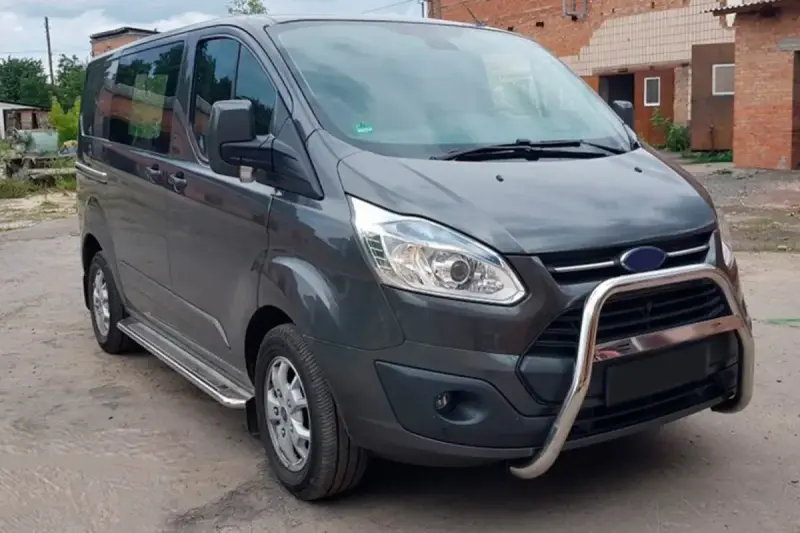 Кенгурятник WT006 (нерж) для Ford Custom 2013–2022