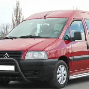 Кенгурятник WT003 Black (нерж) для Citroen Jumpy 1996–2007