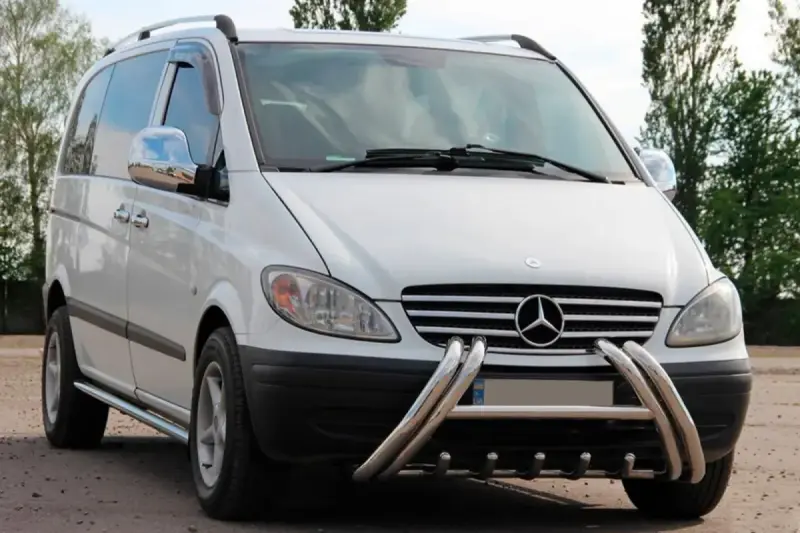Кенгурятник Kelebek WT011 (нерж.) для Mercedes-Benz Viano 2004–2014
