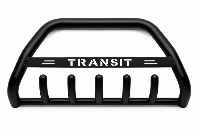 Кенгурятник WT004 Black (нерж) для Ford Transit 2014–